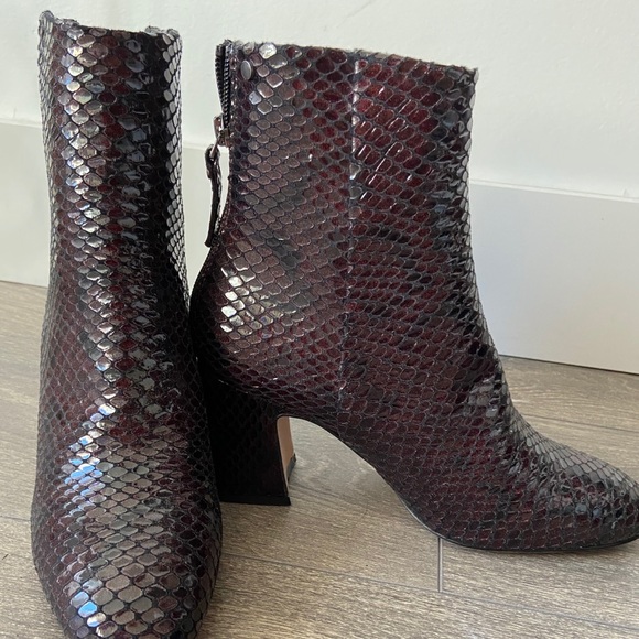 TOP SHOP Faux Snake Skin Boots - Picture 1 of 2